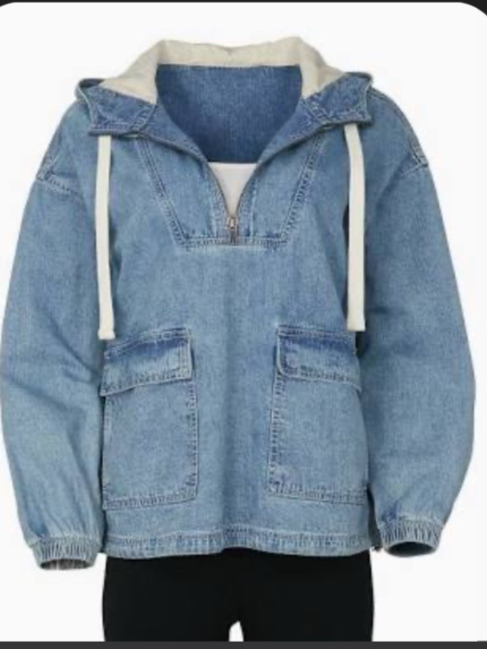Natural Reflections Chambray Pullover Hoodie